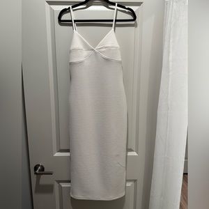 Ribbed midi bodycon dress